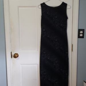 Long lightweight black tank dress